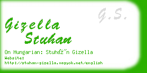 gizella stuhan business card